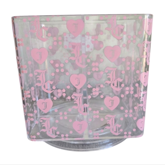 Four Compartment Acrylic Spinner Juicy Couture Pink Makeup Brush - Picture 2 of 2